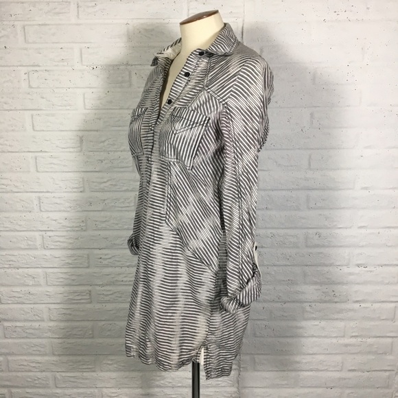 BDG Urban Outfitters Half Button Down Shirt Dress - Picture 3 of 7